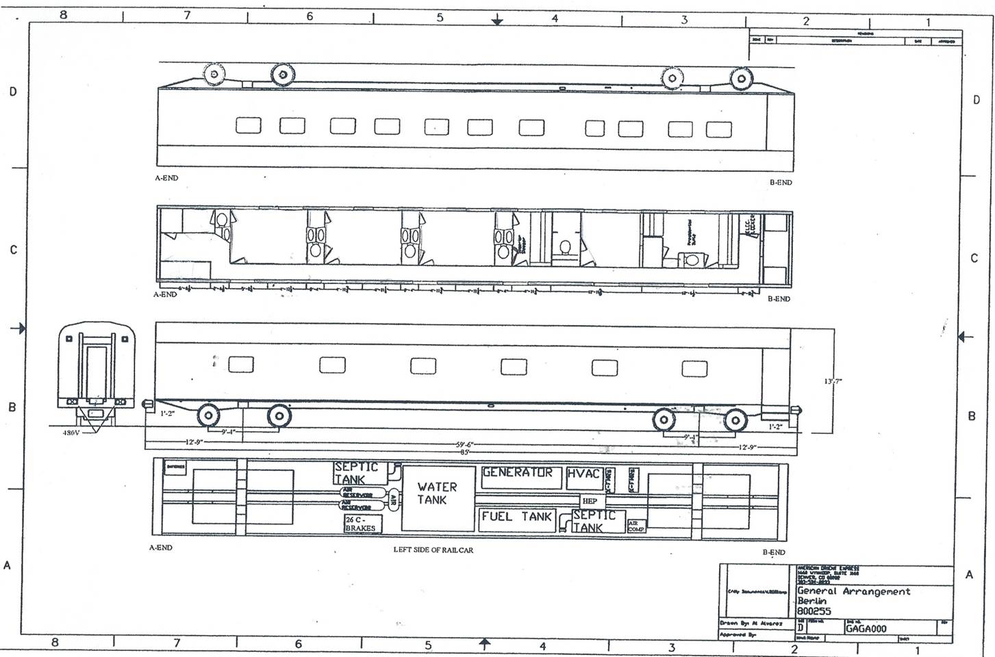Train car diagram